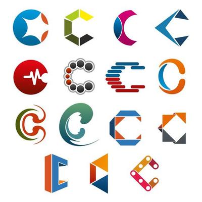 C letter icon for business corporate identity