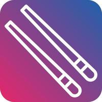 Chopsticks Icon Style vector