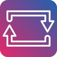 Rectangular Arrow Icon Style vector
