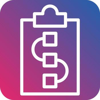 estilo de icono de esquema de proyecto vector