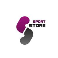 logotipo vectorial para tienda de deportes vector