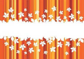 Autumn leaf banner with border of maple foliage vector