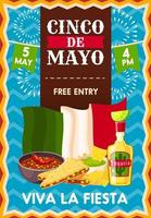 Cinco de Mayo holiday poster vector