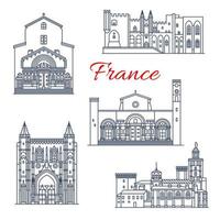 francia avignon y arles vector arquitectura