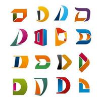 Letter D vector icon for corporate identity