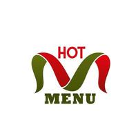 Vector logo hot menu