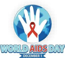 World Aids Day Poster Design vector