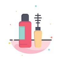 Mascara Shade Eye Bottle Abstract Flat Color Icon Template vector