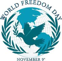 World Freedom Day Banner Design vector