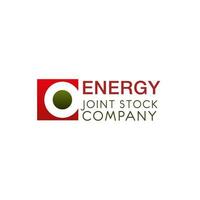 Creative logo for energy joint stock company. vector