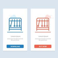 física péndulo ciencia azul y rojo descargar y comprar ahora plantilla de tarjeta de widget web vector