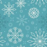 Seamless Snowflake Pattern vector