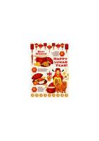 Chinese New Year dog and god of wealth banner vector