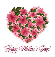 Greeting card for Mother s day vector