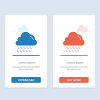 Cloud Rain Canada  Blue and Red Download and Buy Now web Widget Card Template vector