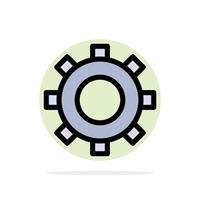 Cogs Gear Setting Abstract Circle Background Flat color Icon vector