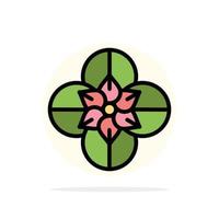 Anemone Anemone Flower Flower Spring Flower Abstract Circle Background Flat color Icon vector