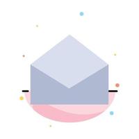 Email Mail Message Open Abstract Flat Color Icon Template vector