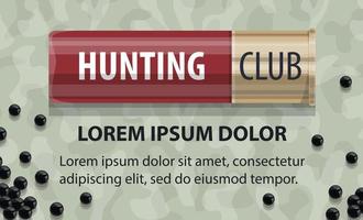 Vector hunting club open season poster