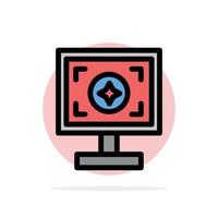 Brand Branding Design Print Abstract Circle Background Flat color Icon vector