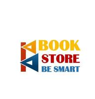 Colorful sign for book market. vector