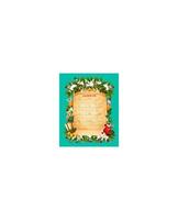 Christmas and New Year calendar on paper scroll vector