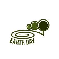 Earth day vector nature ecology forest trees icon