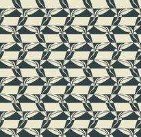 Seamless abstract vector pattern with white and blue stripes.