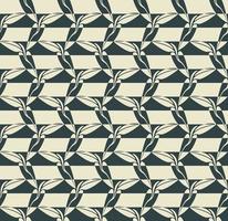 Seamless abstract vector pattern with white and blue stripes.