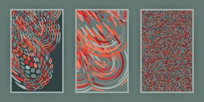 conjunto de banners abstractos. vector