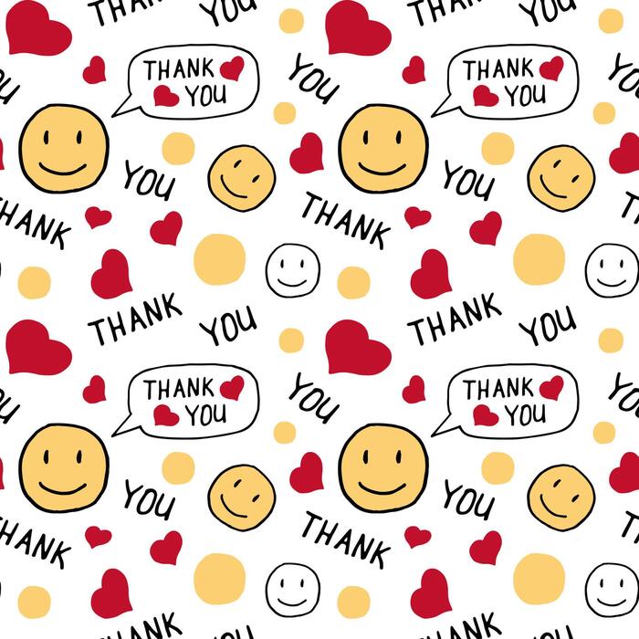 Thank You Pattern Vector Art, Icons, and Graphics for Free Download