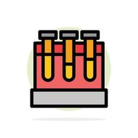 Lab Tubs Test Education Abstract Circle Background Flat color Icon vector