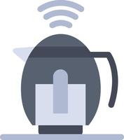 Tea Pot Service Technology  Flat Color Icon Vector icon banner Template