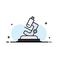 Lab Microscope Science Zoom  Business Flat Line Filled Icon Vector Banner Template