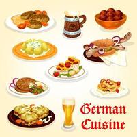 German cuisine icon for Oktoberfest menu design vector