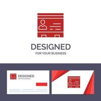 Creative Business Card and Logo template Id Business Cards Contacts Office People Phone Vector Illus