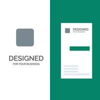 Box Checkbox Unchecked Grey Logo Design and Business Card Template vector