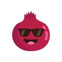 Pomegranate cute character vector