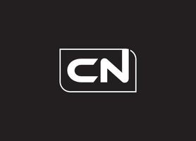 CN Letter Initial Logo Design And Company Logo, vector