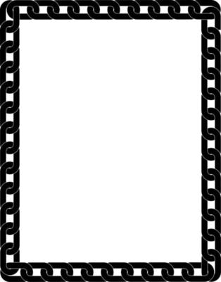 vertical chain link frame with copy space