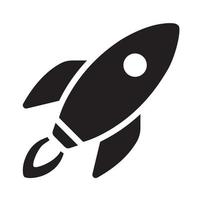 the rocket icon and spaceship vector