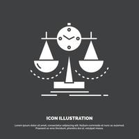 Balanced. management. measure. scorecard. strategy Icon. glyph vector symbol for UI and UX. website or mobile application