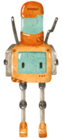 carino robot mano dipingere acquerello png