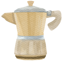 Kaffee Aquarell Handfarbe png