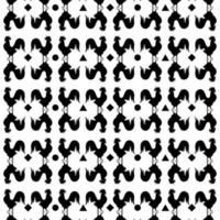 black and white pattern with rooster vector