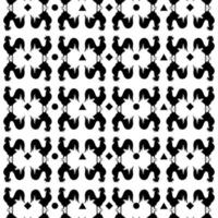 black and white pattern with rooster vector