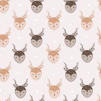 enchanted woodland seamless pattern background vector