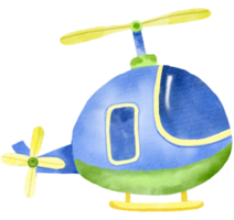 aereo acquerello cartone animato carino png