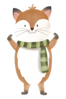 carino animale personaggio acquerello png