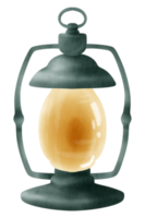 höst element vattenfärg prydnad png